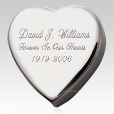 Silver Heart Keepsake Box